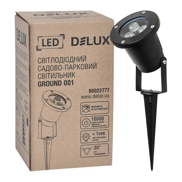 Світильник Delux GROUND 001 LED 3W 5000К 230V IP64 (90022777) - picture 2