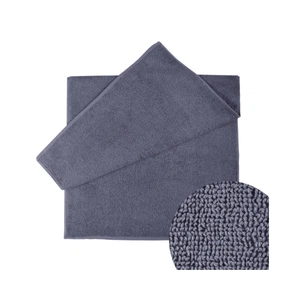 Рушник Ярослав махровий ЯР-400 темно сірий, 70х127/140 см (37633) зображення 1