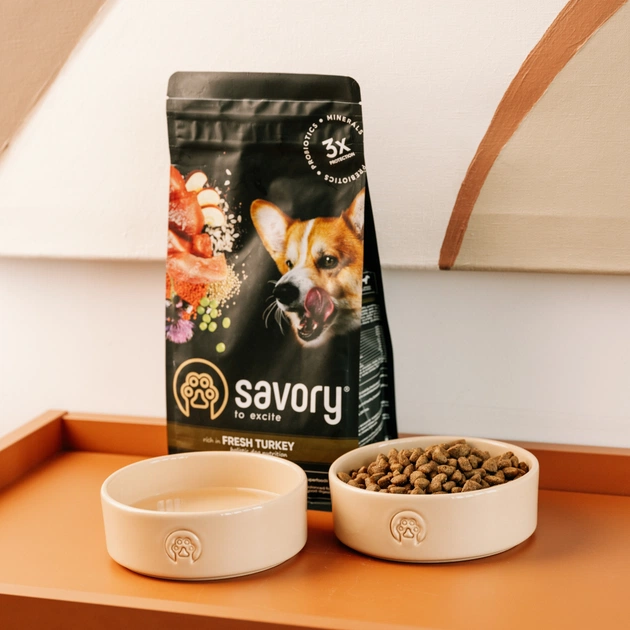 Посуд для собак Savory Керамічна миска Classic Ceramic Bowl Savory 450 мл (2700000055083) - picture 6