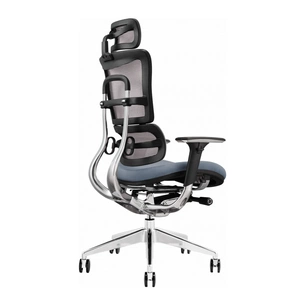 Офісне крісло GT Racer X-801 Bright Gray (W-20 B-40) зображення 1