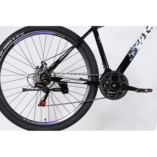 Велосипед Space 27.5" MARS DD FR рама-17" ST 2026 чорний з білим (OPS-SP-27.5-070) - зображення 5