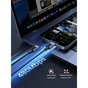 Дата кабель USB-C to USB-C 2.0m PD3.1 240W 480Mbps braided black Ugreen (75732) - зменшене зображення 4
