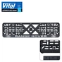 Рамка номерного знака Vitol з рельєфним написом RANGE ROVER (RN-VCH-15650-SR-RR) - зменшене зображення 1