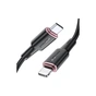 Дата кабель USB-C to Lightning 1.2m 3A 20W silicone black Acefast (AFC2-01B) - зменшене зображення 1