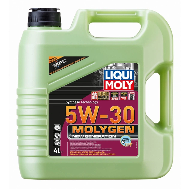 Моторное масло Liqui Moly Molygen New Generation DPF 5W-30 4л (LQ 21225) - изображение 1