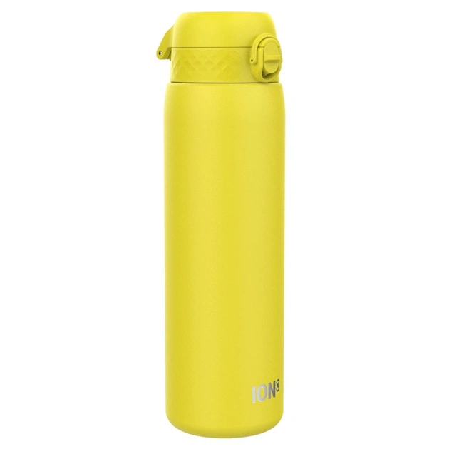 Пляшка для води ION8 OneTouch Stainless Steel 1200 мл Yellow (I8SS1000YEL) - зображення 1