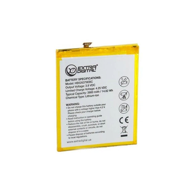 Акумуляторна батарея Extradigital Huawei Y6 Pro 3900 mAh (BMH6495) - picture 1
