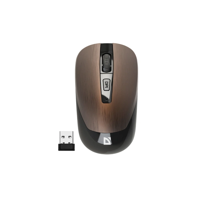 Мишка Defender Wave MM-995 Silent Wireless Bronze (52992) - зображення 1