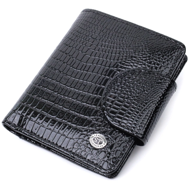Кошелек ST Leather Из натуральной кожи Черный (22686) - изображение 1