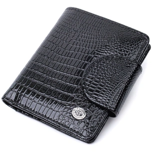 Гаманець ST Leather З натуральної шкіри Чорний (22686) зображення 1