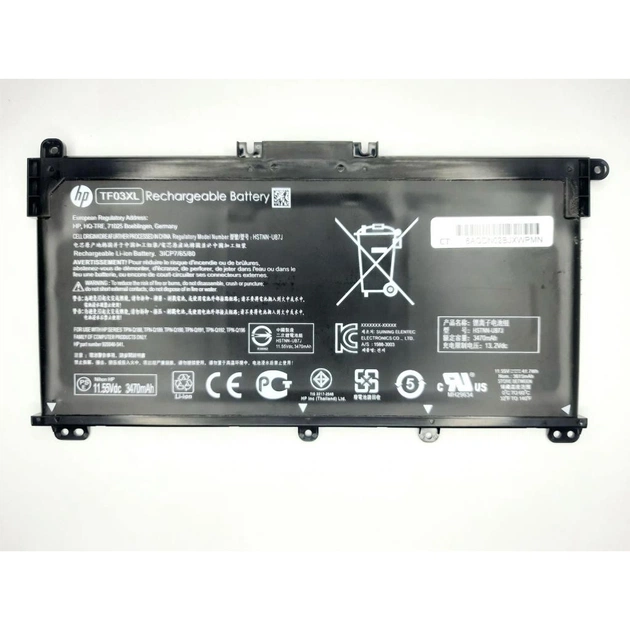 Акумулятор до ноутбука HP Pavilion 15-cd TF03XL, 3615mAh (41.7Wh), 3cell, 11.55V, L (A47511) - зображення 1