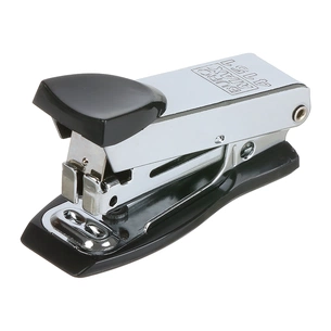 Степлер Buromax металевий МІНІ, 12 аркушів, (скоби №10), 61 х 34 х 25 мм, чорний (BM.4151-01) зображення 1