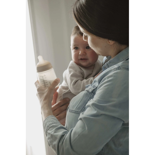 Пляшечка для годування Suavinex Zero. Zero Beige 180 мл, повільний потік (308413) - picture 4