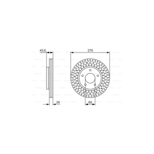 Гальмівний диск Bosch 0 986 479 783 зображення 1