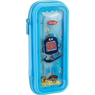 Пенал Cool For School акваріумний 1 відділення з органайзером блакитний (QT-5766-LightBlue) зображення 1