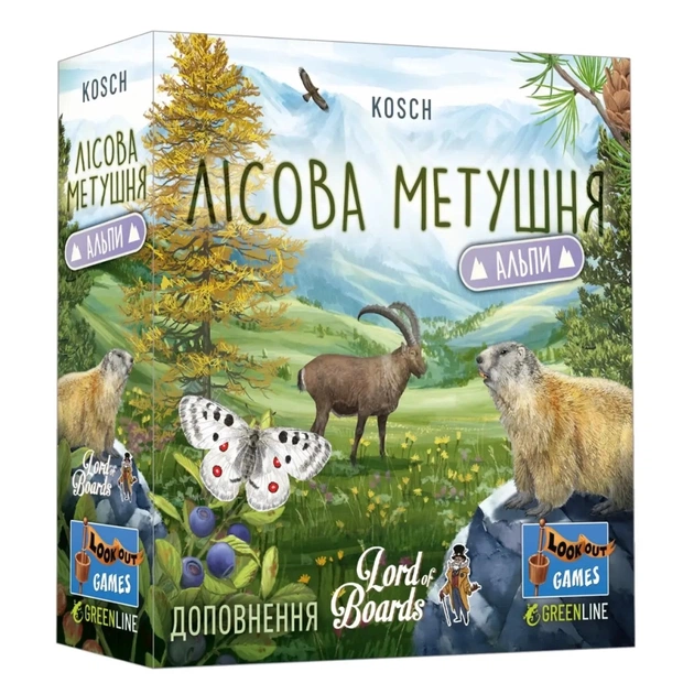 Настольная игра Lord of Boards Лесная суета. Альпы (Forest Shuffle: Alpine Expansion) (укр.) дополнение (LOB2405UA) - изображение 1