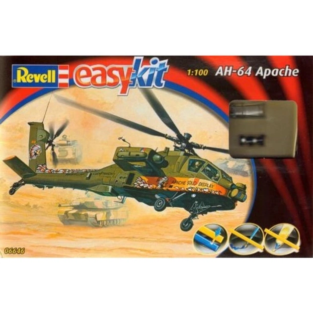 Збірна модель Revell Вертоліт AH-64 Apache 1:100 (6646) - зображення 1