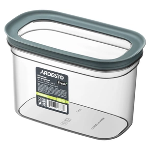 Пищевой контейнер Ardesto Fresh 1.55л, пластик, прямокутна, сірий (AR1309GG) изображение 1