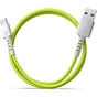 Дата кабель USB 2.0 AM to USB-C 1.0m Soft white/lime Pixus (4897058531169) - зменшене зображення 4