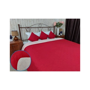 Покривало Руно двостороннє декоративне Cherry Зірка вишневе 212х240 см (329.52У_Cherry зірка) зображення 1