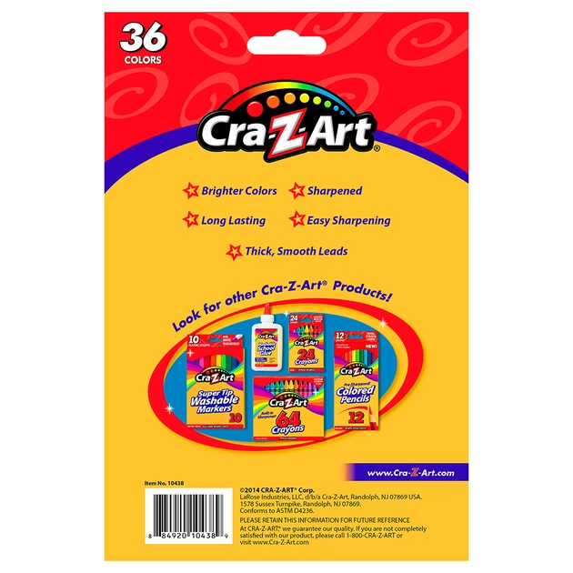 Олівці кольорові Cra-Z-Art 36 кольорів (10438CRA) - зображення 11