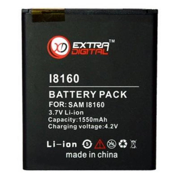 Акумуляторна батарея Extradigital Samsung GT-i8160 Galaxy Ace 2 (1550 mAh) (BMS6301) - picture 1