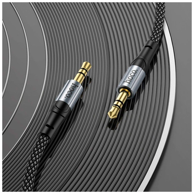 Кабель мультимедійний 3.5mm M to 3.5mm M 1.0m Black HOCO (6942007608800) - picture 7