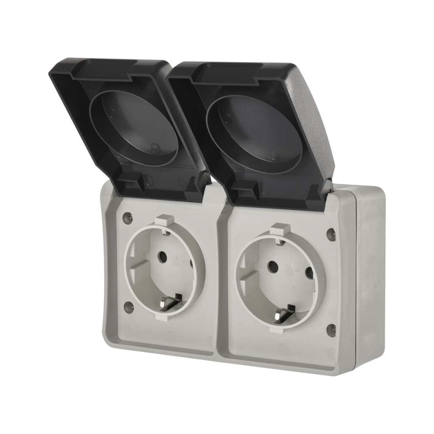 Розетка EMOS 16A 250V IP44 подвійна (A1396.1) - зображення 7