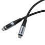 Дата кабель USB-C to USB-C 1.2m with display 100W black Verbatim (31848) - уменьшенное изображение 2