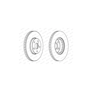 Гальмівний диск FERODO DDF1575C зображення 1