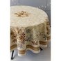 Скатертина Прованс гобеленова з велюром Золоте свято Dх180 см (037394) - зменшене зображення 6