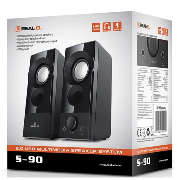 Акустична система REAL-EL S-90 Black (EL121100011) - picture 9