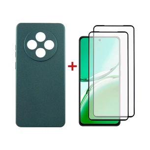 Чохол до мобільного телефона Dengos Oppo Reno 12F 4G Case Soft + 2 Glass (Green) (DG-CTG2P-28) зображення 1