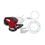 Шліфувальна машина Einhell TE-RS 40 E400Вт 125 мм, 12000-24000кол/хв, 1.87кг (4462000) - зменшене зображення 2