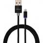 Дата кабель USB 2.0 AM to Lightning 1m LED black Vinga (VCPDCLLED1BK) - уменьшенное изображение 1
