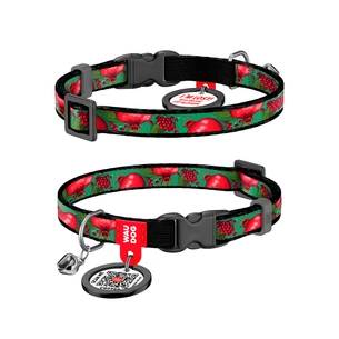 Нашийник для тварин WAUDOG Nylon з QR паспортом "Гранати" пластиковий фастекс XS 20-30 см (279-4052) зображення 1