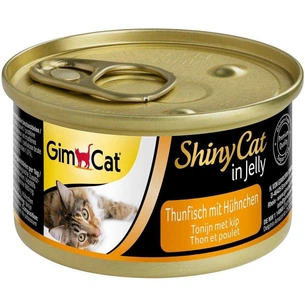 Консерви для котів GimCat Shiny Cat З тунцем та креветками в желе 70 г (4002064413297) зображення 1