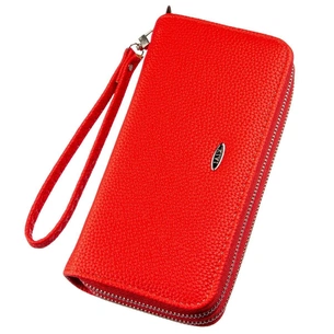 Гаманець Kivi З зернистої екошкіри Яскраво-червоний (19044) зображення 1