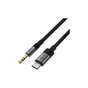 Кабель мультимедийный USB-C to 3.5mm M 0.15m black Acefast (6974316285274) - уменьшенное изображение 2