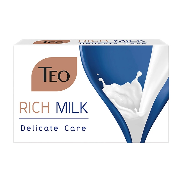 Твердое мыло Teo Beauty Rich Milk Delicate Care 90 г (3800024047367) - изображение 1