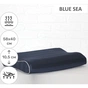 Подушка MirSon ортопедична 6027 Noble stripe Blue sea Aero 58х40х10.5 (2200003261479) - зменшене зображення 2