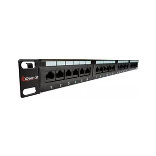 Патч-панель 19" 1U 24хRJ45 cat.5e, IDC/110 type Cor-X (PP-19/1-24-8P8C-C5) picture 1