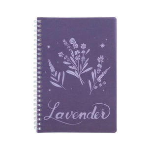 Блокнот Axent на спіралі А5 80 аркушів, клітинка, пластикова обкладинка, Lavender 4 (8033-4-A) зображення 1