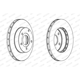 Гальмівний диск FERODO DDF1169C зображення 1
