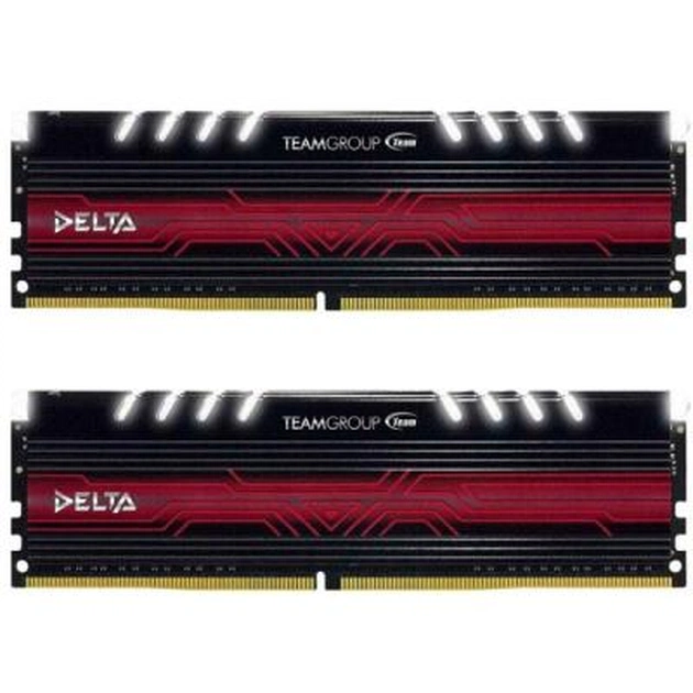 Модуль пам'яті для комп'ютера DDR4 8GB (2x4GB) 2400 MHz T-Force Delta White RGB Team (TF4D48G2400HC15BDC01) - изображение 1