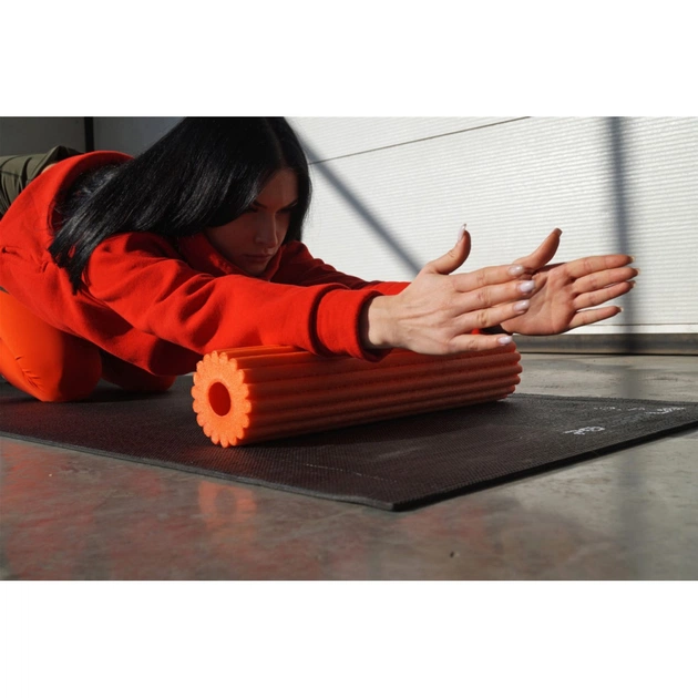 Масажний ролик PowerPlay Therapy Roller 022 Набір 3 в 1 Чорно-Помаранчевий (PP_4022) - picture 10