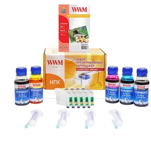 Комплект перезаправних картриджів WWM Epson St Office BX320FW (RC.T129H) зображення 1