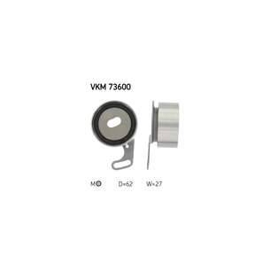 Ролик натягувача ременя SKF VKM 73600 зображення 1