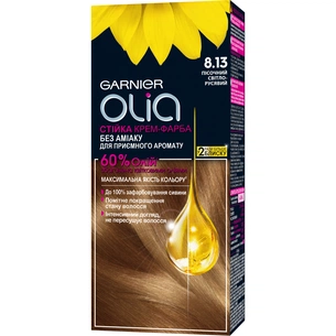 Фарба для волосся Garnier Olia 8.13 Пісочний світло-русявий 112 мл (3600542243506) зображення 1