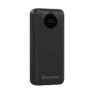Батарея універсальна ColorWay 20 000 mAh EnergyPlus PD/18W, QC3.0/22.5W, Black (CW-PB200LPB4BK-PDD) зображення 1